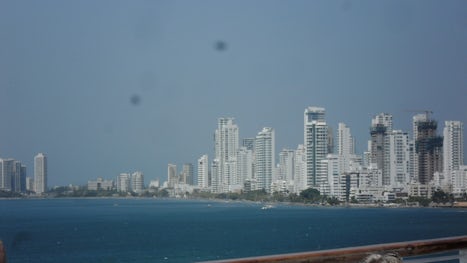 Skyline of beautiful Cartagena
