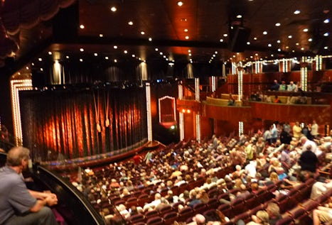 View of the Stage and auditorium before one of the evening shows.