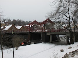 The Old Brige on the River Nid in Trondheim