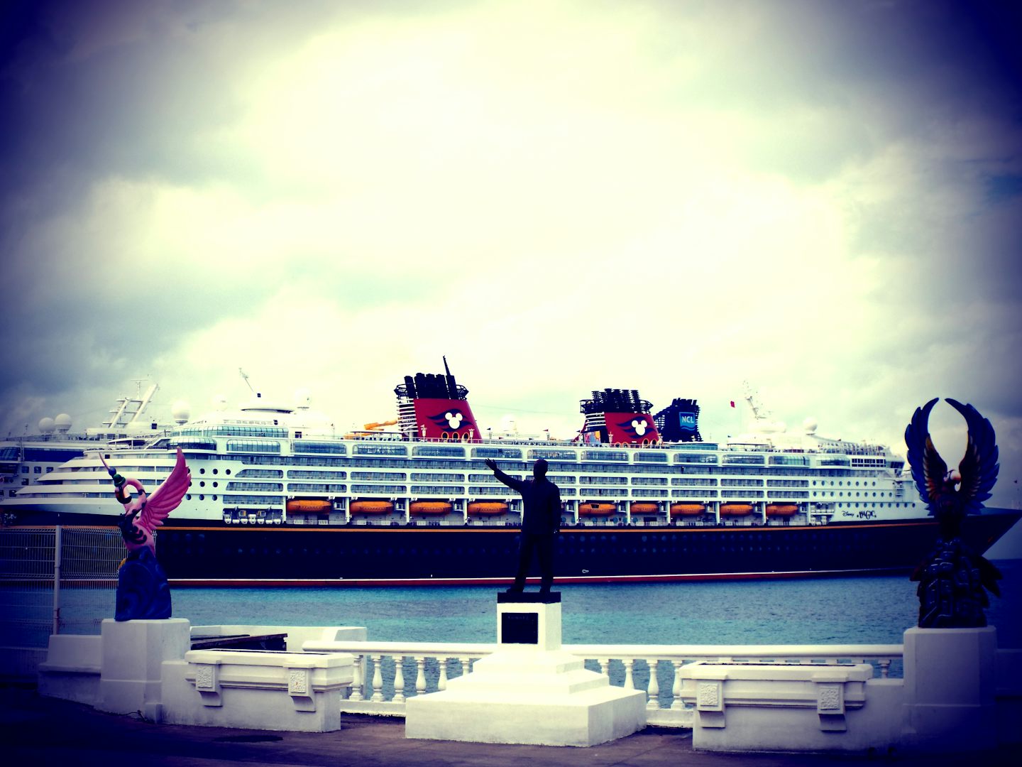Disney Magic docked at Punta Lagosta in Cozumel