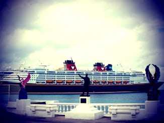 Disney Magic docked at Punta Lagosta in Cozumel