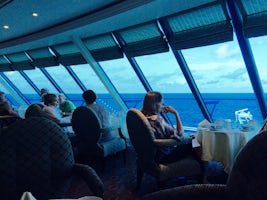 The Horizon Lounge on Nautica, above the Ships Bridge, offering fantastic views ahead and around