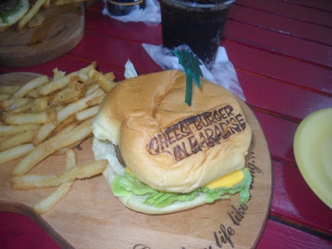 A pricey "Cheeseburger in Paradise".