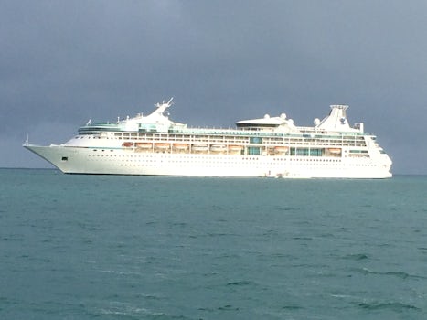 The Vision anchored off the coast of Belize City