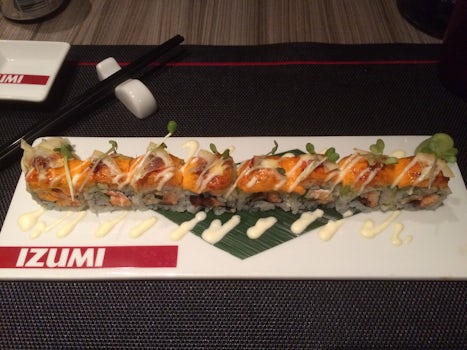 Delicious sushi at Izumi on board the Vision of the Seas