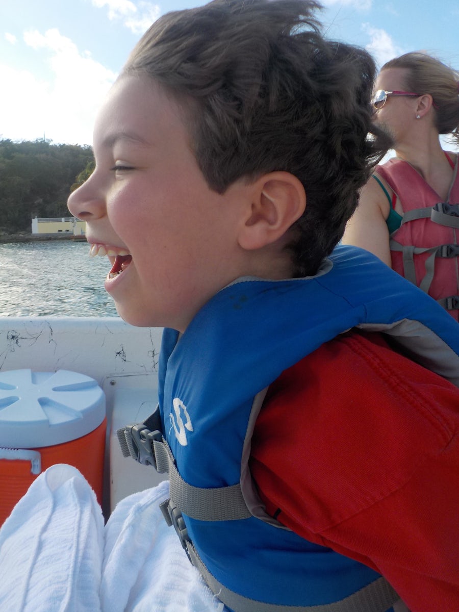 Snorkel and Bird Island Kayak trip in Antigua.  The boys had a blast