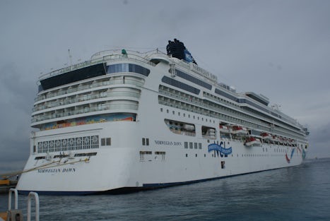 Norwegian Dawn docked in Cozumel