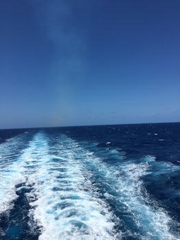 View of the waters on day 2 of crusing