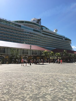 View of the ship from the outside, picture doesnt do it justice