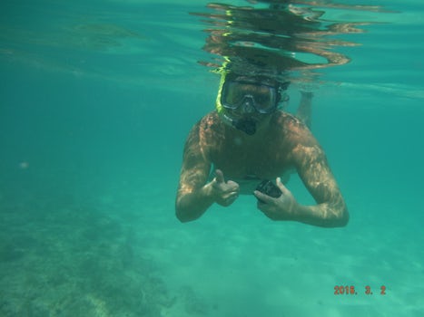Snorkeling at Nassau. Sandals Resort excursion
