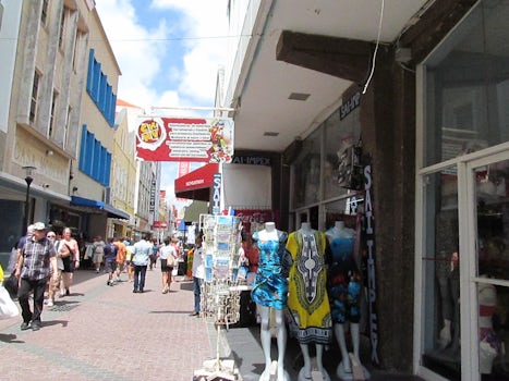 Shopping in Curacao.