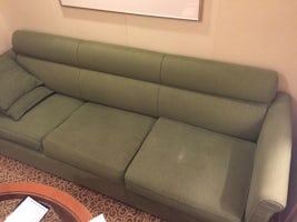 The couch in our mini-suite.