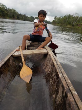 Optional ride in a dugout canoe...