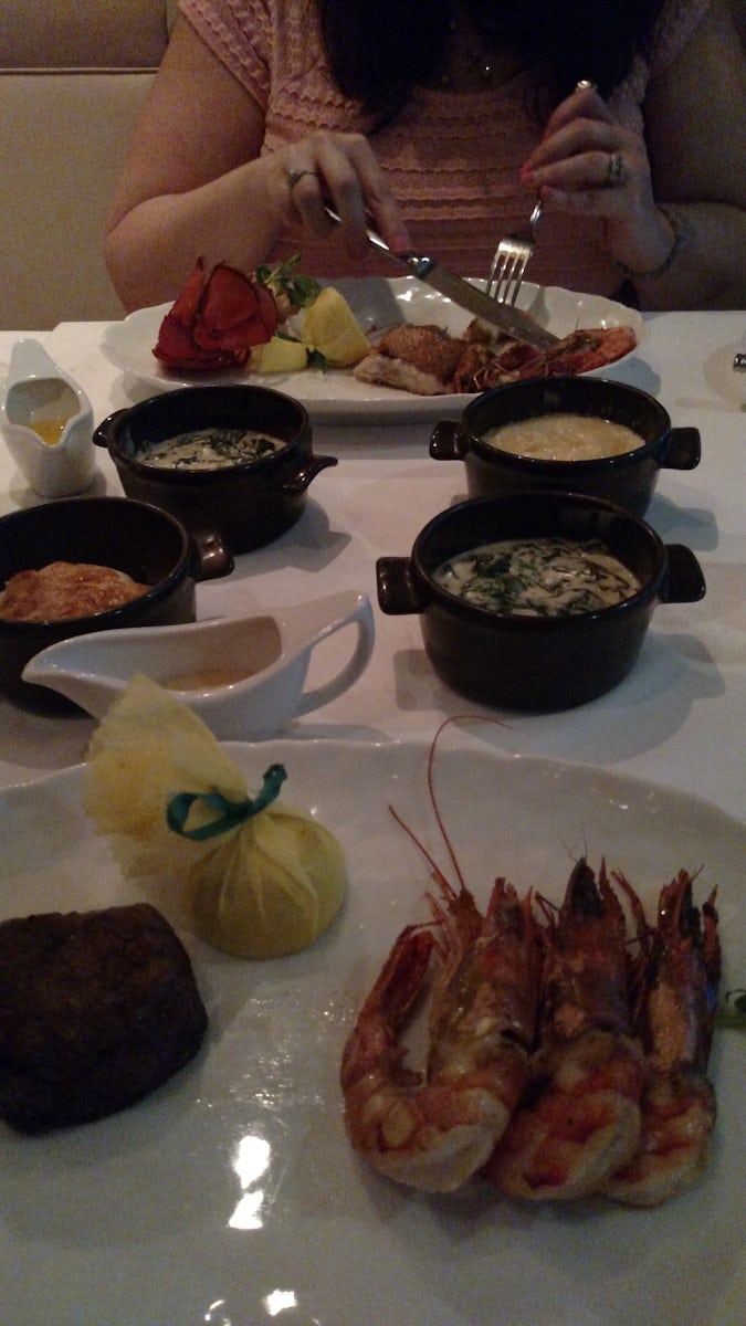 Some of the food at Ocean Blue.