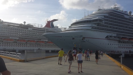 Carnival Dream and Magic together at Cozumel.