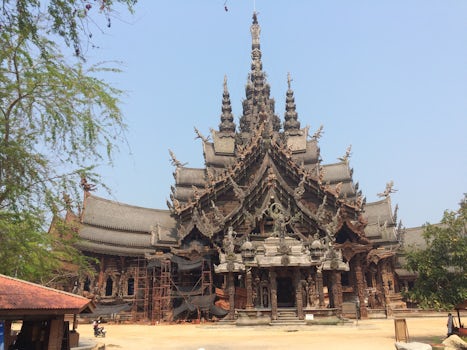 The Sanctuary of Truth temple in Pattaya