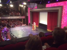 George Negus in the QM2 Royal Court theatre