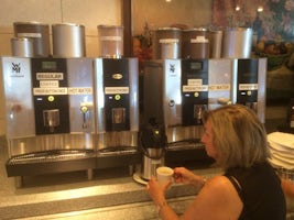 Coffee machines in King's Court buffet