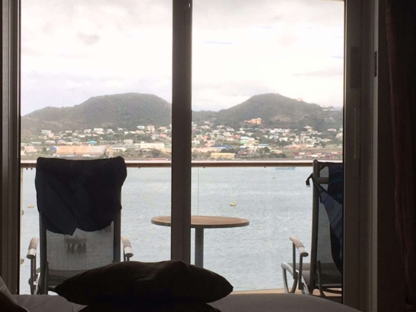1245 cabin view of St. Thomas.  Great balcony!