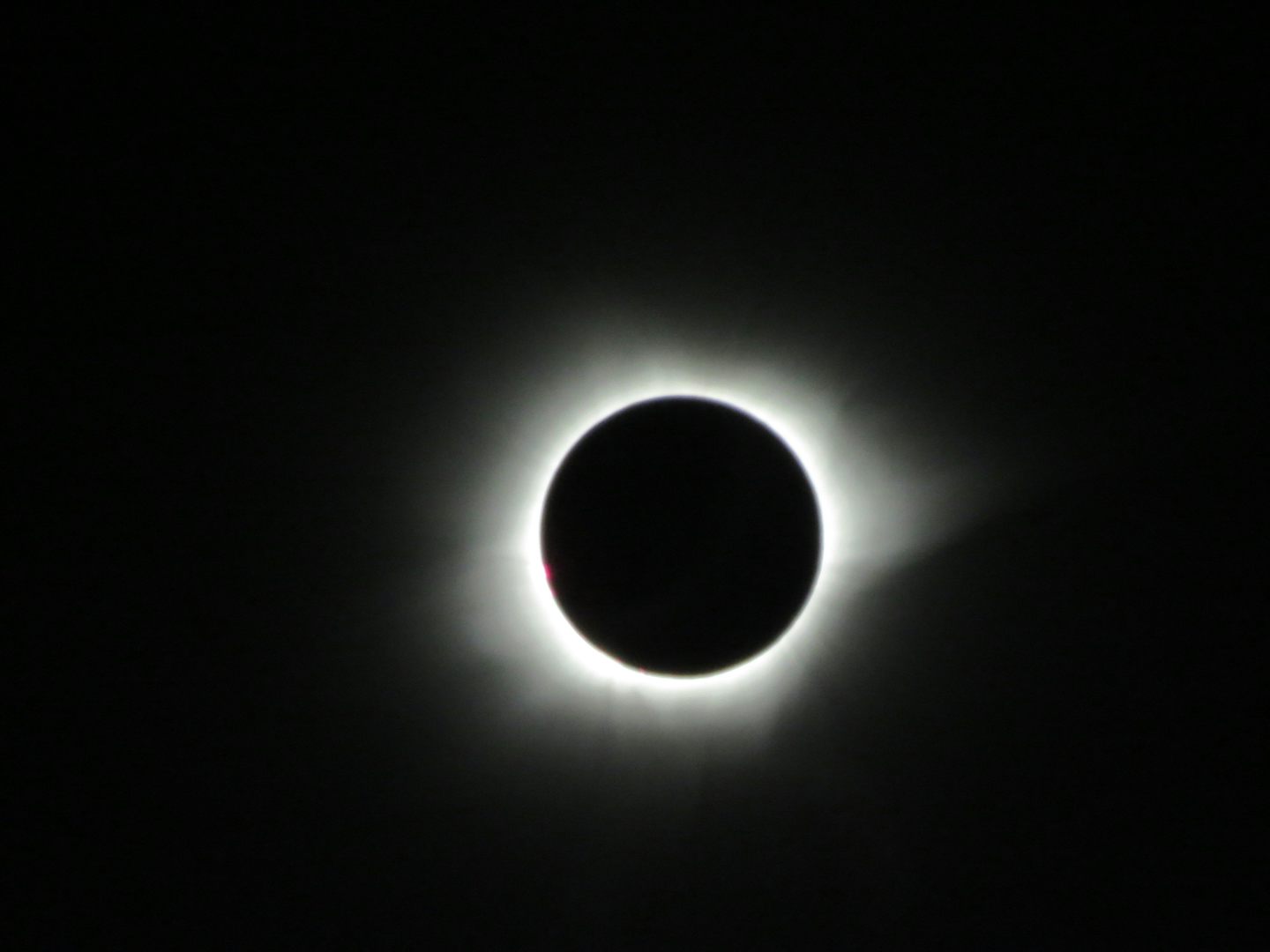 Solar Eclipse. Totality. Amazing to see! Taken right from our deck.