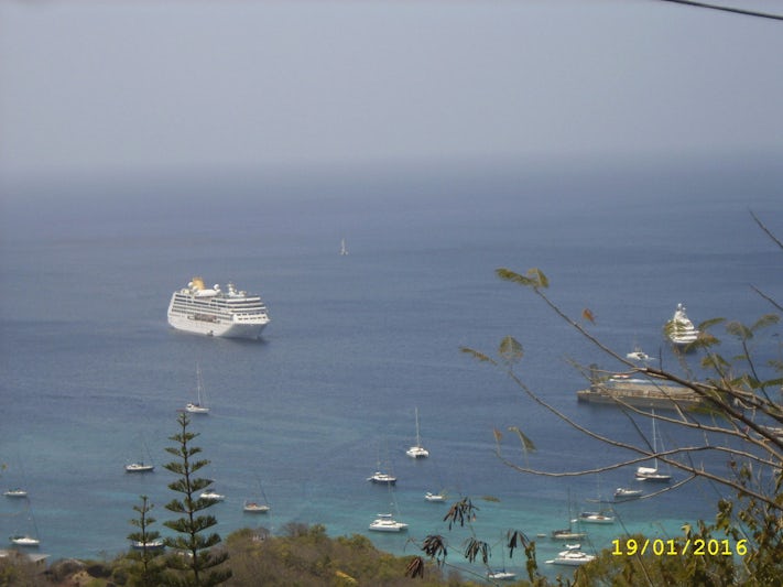 Adonia at anchor in Bequia, March 2016.