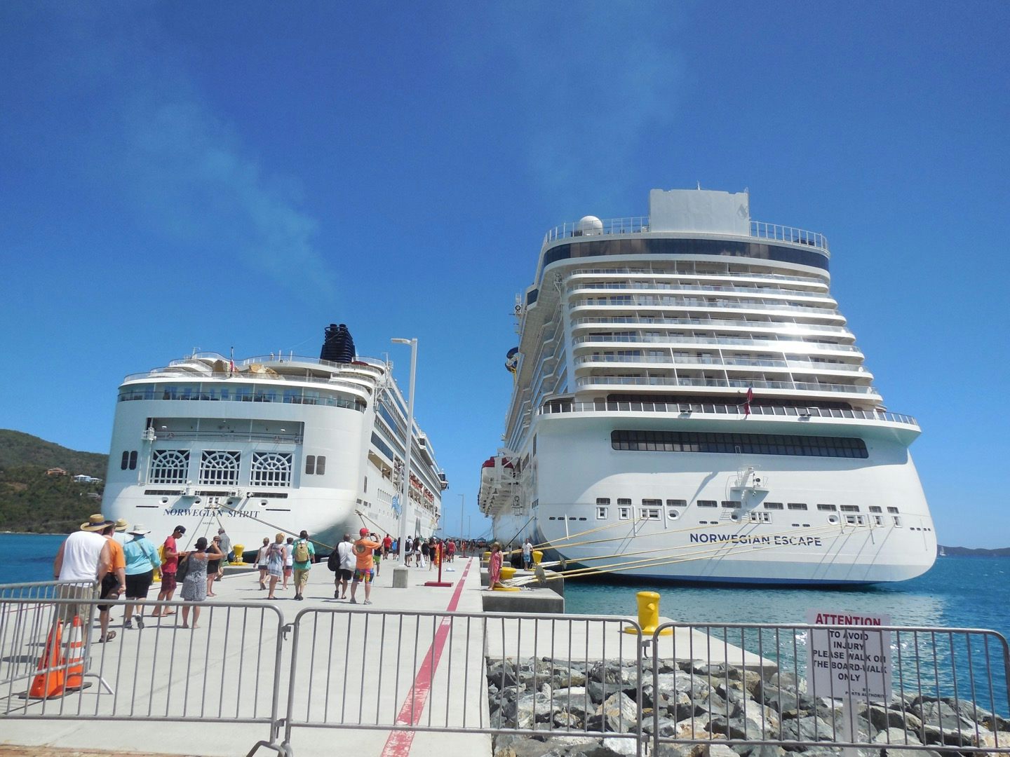 Escape docked in Tortola