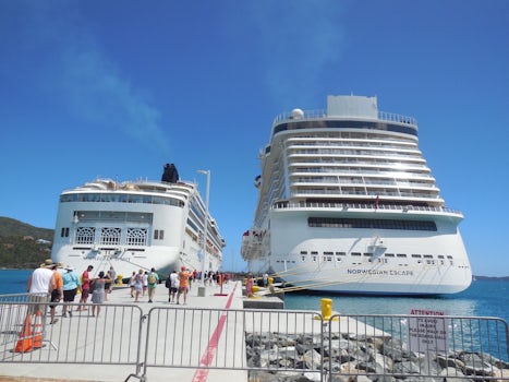 Escape docked in Tortola