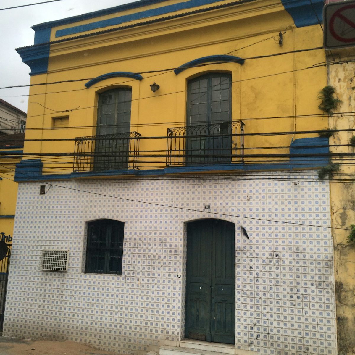 This was one of the nicest buildings we could find in this town of santos.