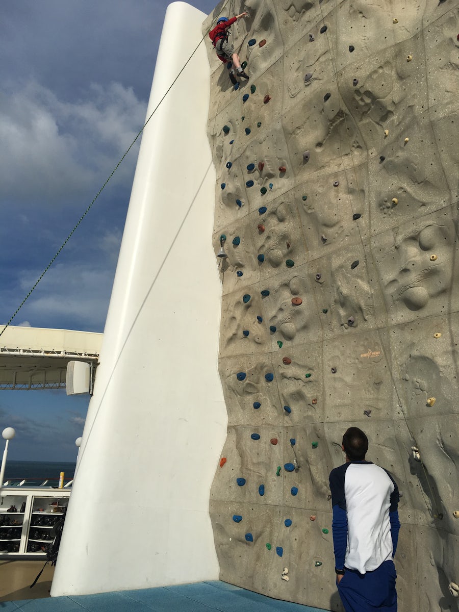 Climbing wall - kids liked this