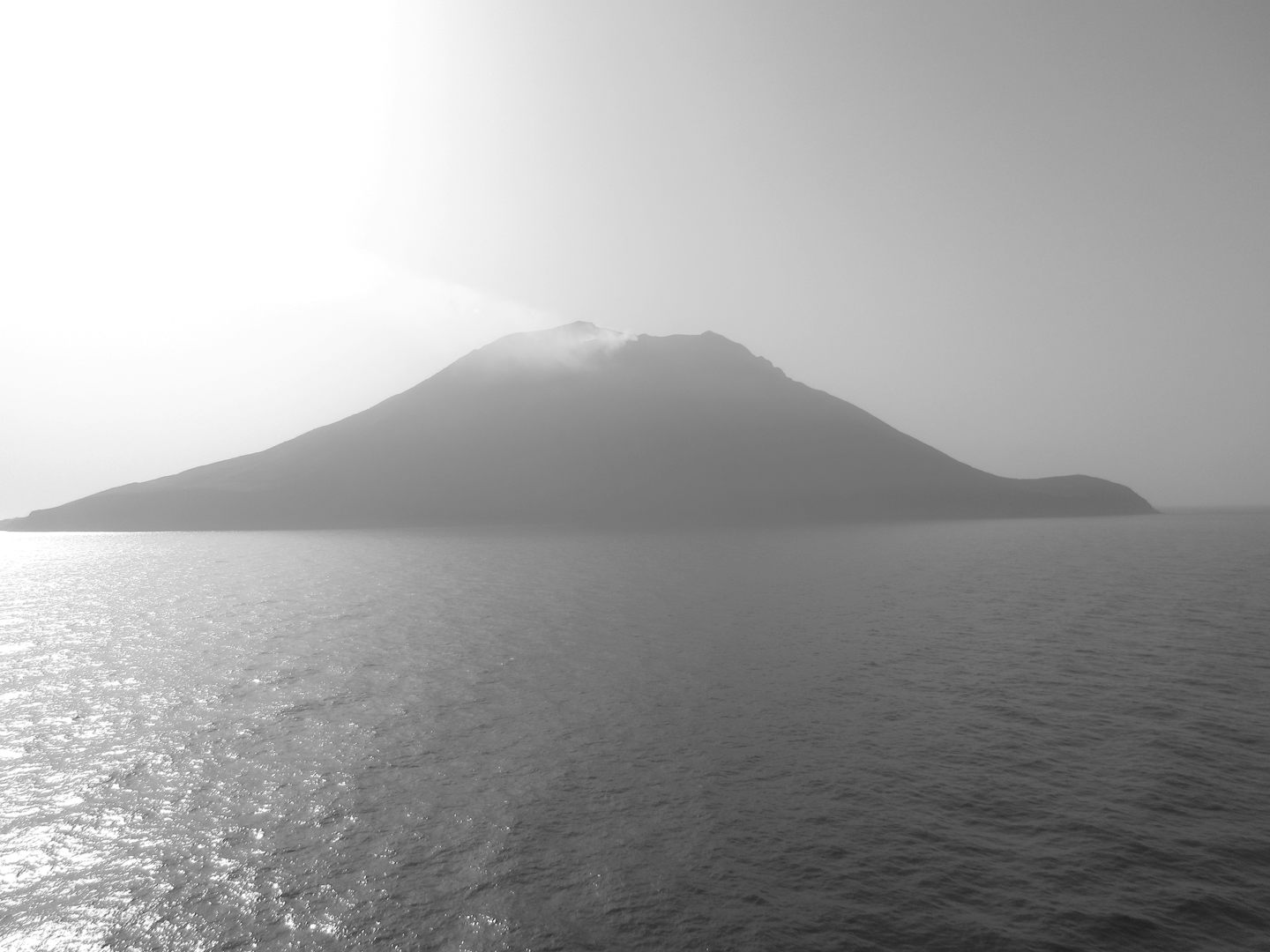 The volcanic island of Stromboli.