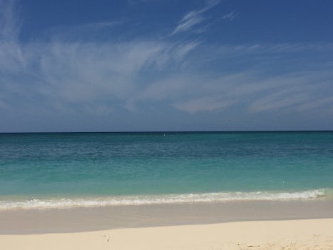 Beautiful beach and water Grand Cayman