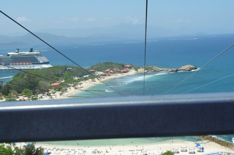 Zip Line view in Labadee