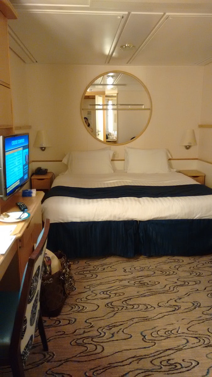 Our cabin, we booked separate twin beds bit got Queen bed and never separated