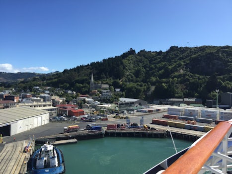 Anchored at Port Chalmers, Dunedin - working port