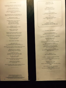 Cagney lunch menu