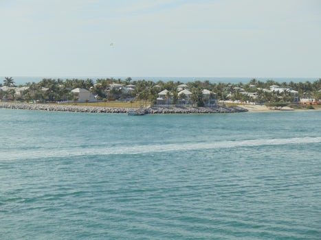 view from veranda coming into Key West