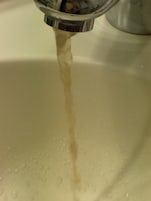 Brown water to brush your teeth!