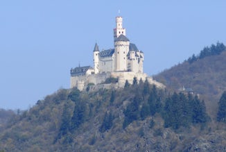 Castles on the Rhine from our ship