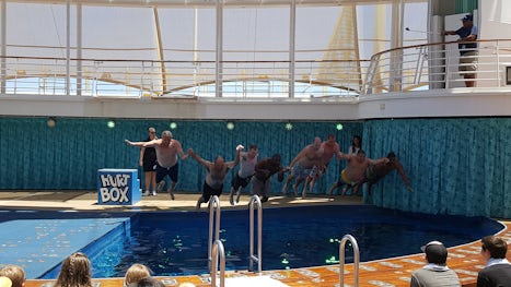 Belly Flop Contest on the ship