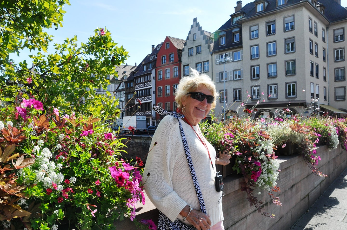 My wife while in Strasbourg, France