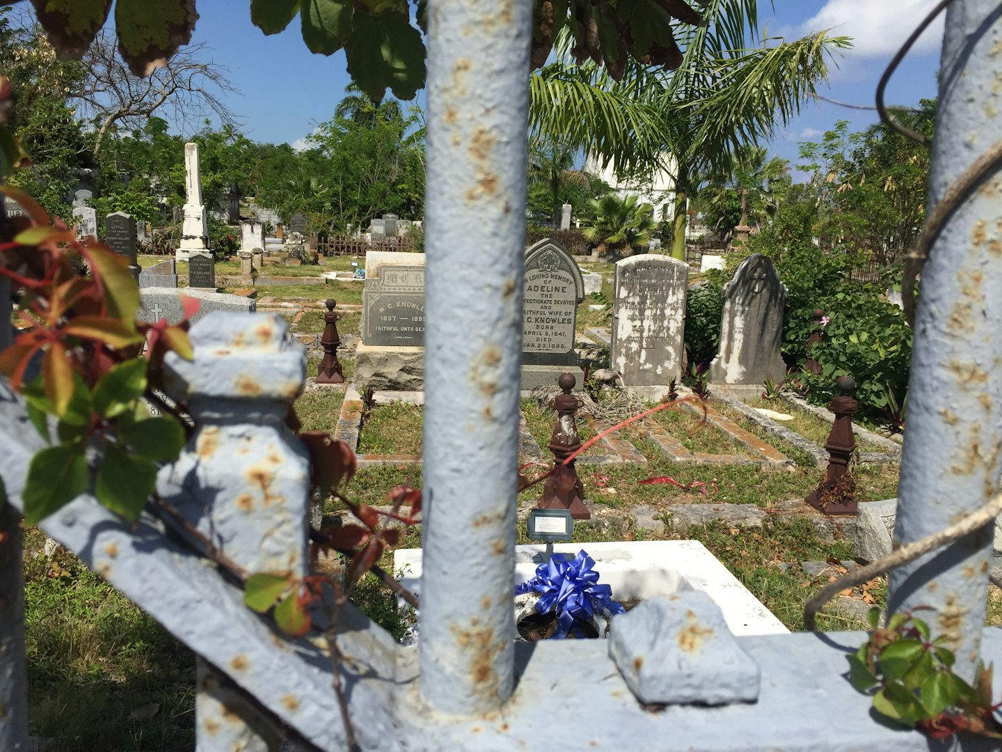 A cemetery in Nassau, Bahamas