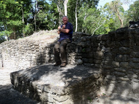 King for a day at Dzibanche Mayan ruin via Costa Maya. Done through The Native Choice tours.