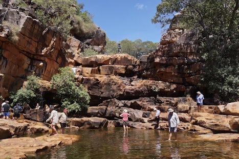 Daily landings to explore - go climbing or paddling in a croc free pool
