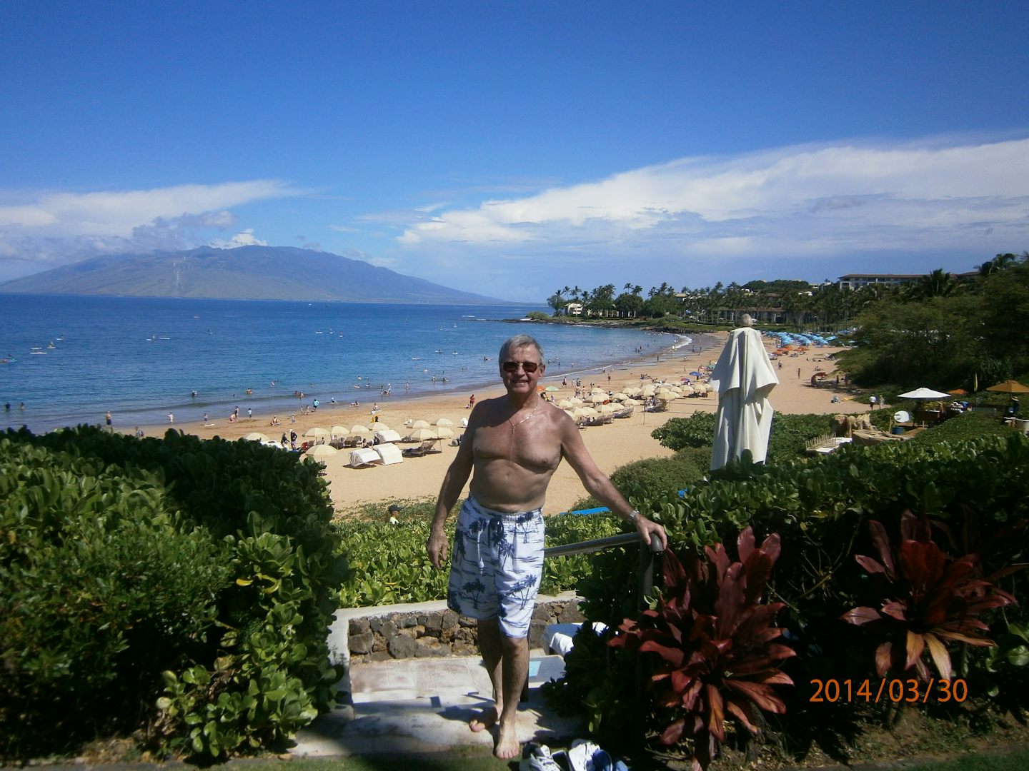 My husband  in MAUI  ON HIS 65TH Birthday