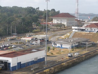 Gatun Locks buildings, Panama Canal