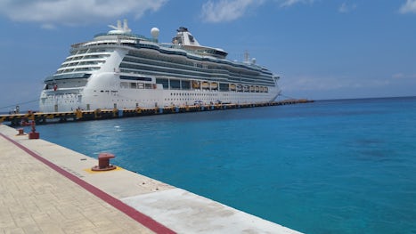 Brilliance of the seas at Cozumel port