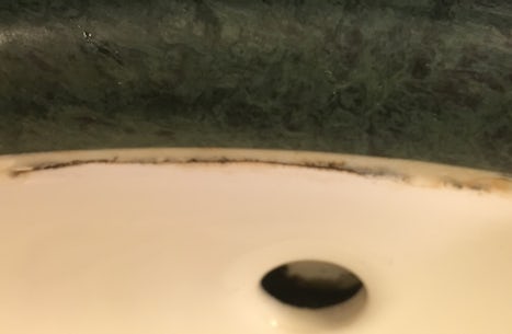 Mold around sink
