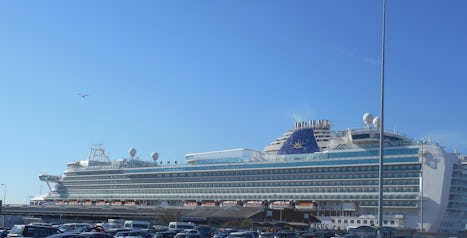 Azura docked at Southampton