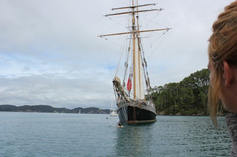 R Tucker Thompson tall ship excursion at Bay of Islands, NZ