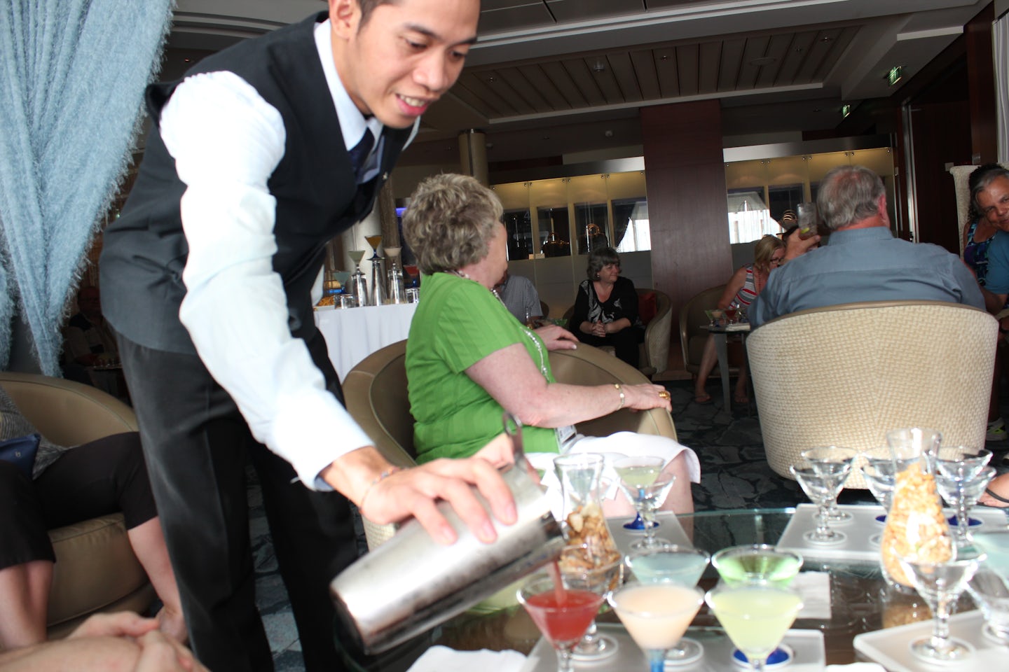 Cruise critic members martini tasting event